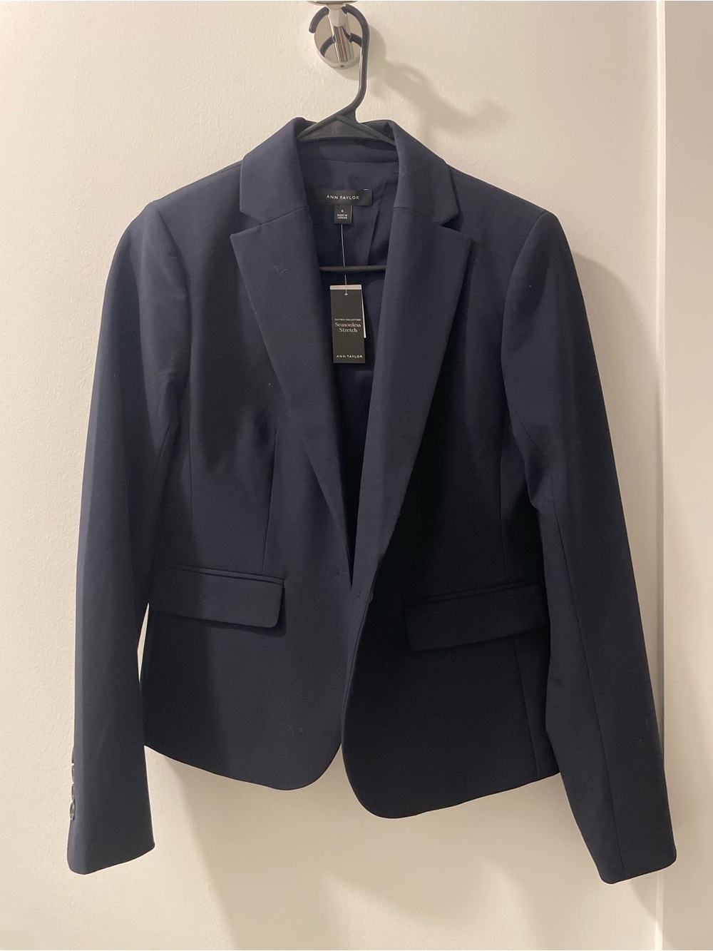 Ann Taylor Dark Navy Women's Single-Button Blazer